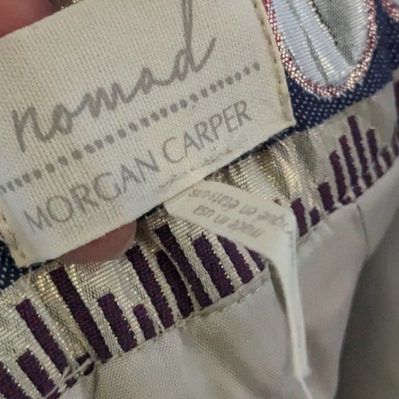 Anthropologie Geometric Shimmer Bubble Mini Skirt Nomad Morgan Carper 2 Small - Picture 10 of 10